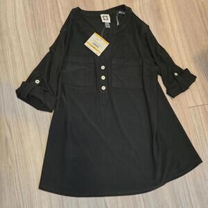 Anne Klein Women's Black Blous